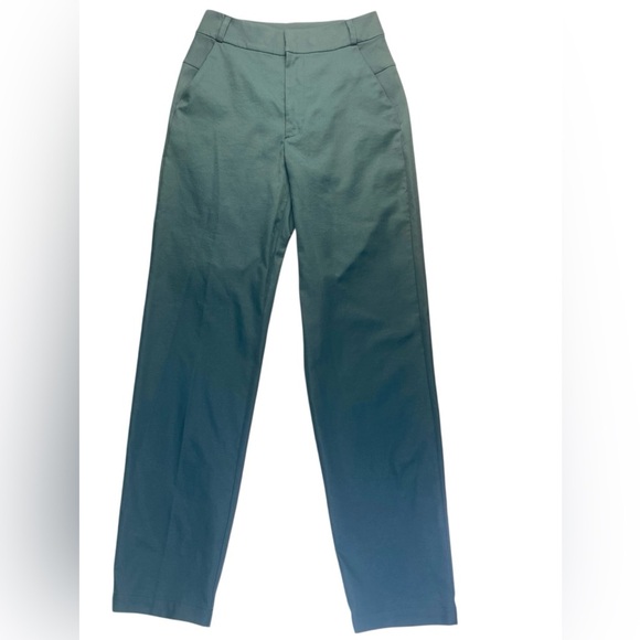 Lululemon The Lab Straight Leg Pants Size 4 Dark Teal Trousers - Picture 2 of 11